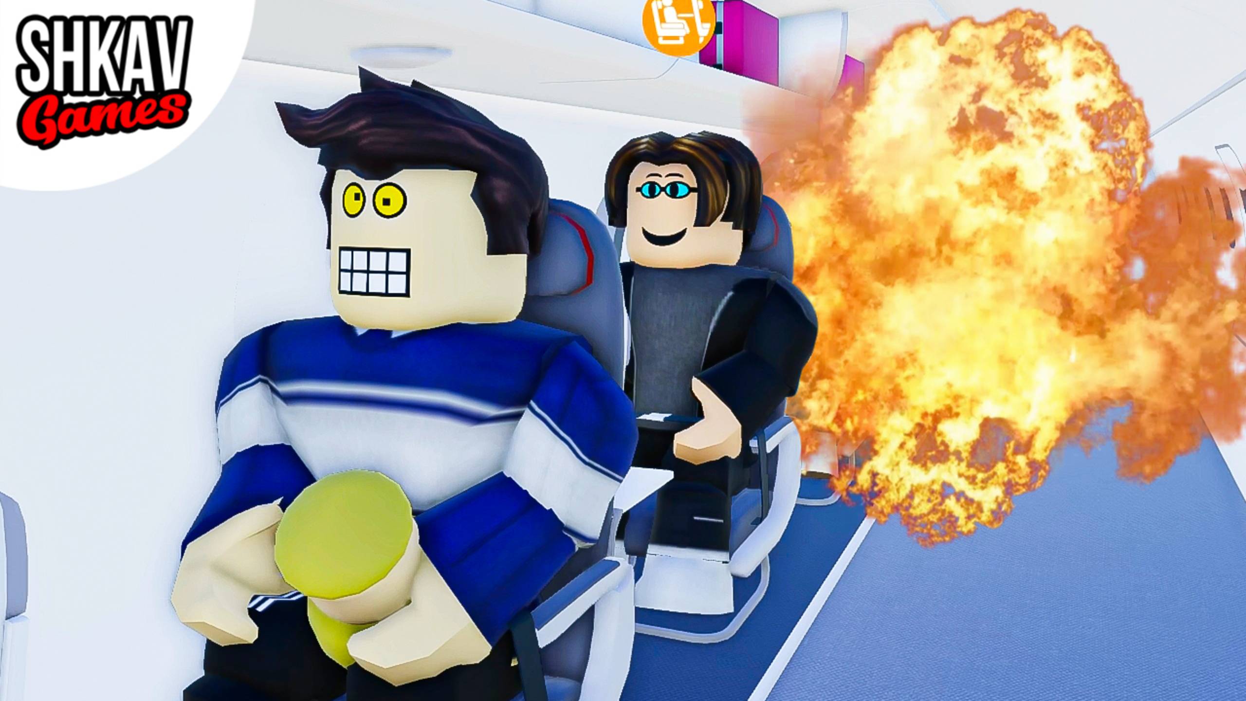 САМОЛЁТ ВЗОРВАЛСЯ ПРЯМО НА РЕЙСЕ! 😱✈️ | Roblox Cabin Crew Simulator смотреть онлайн