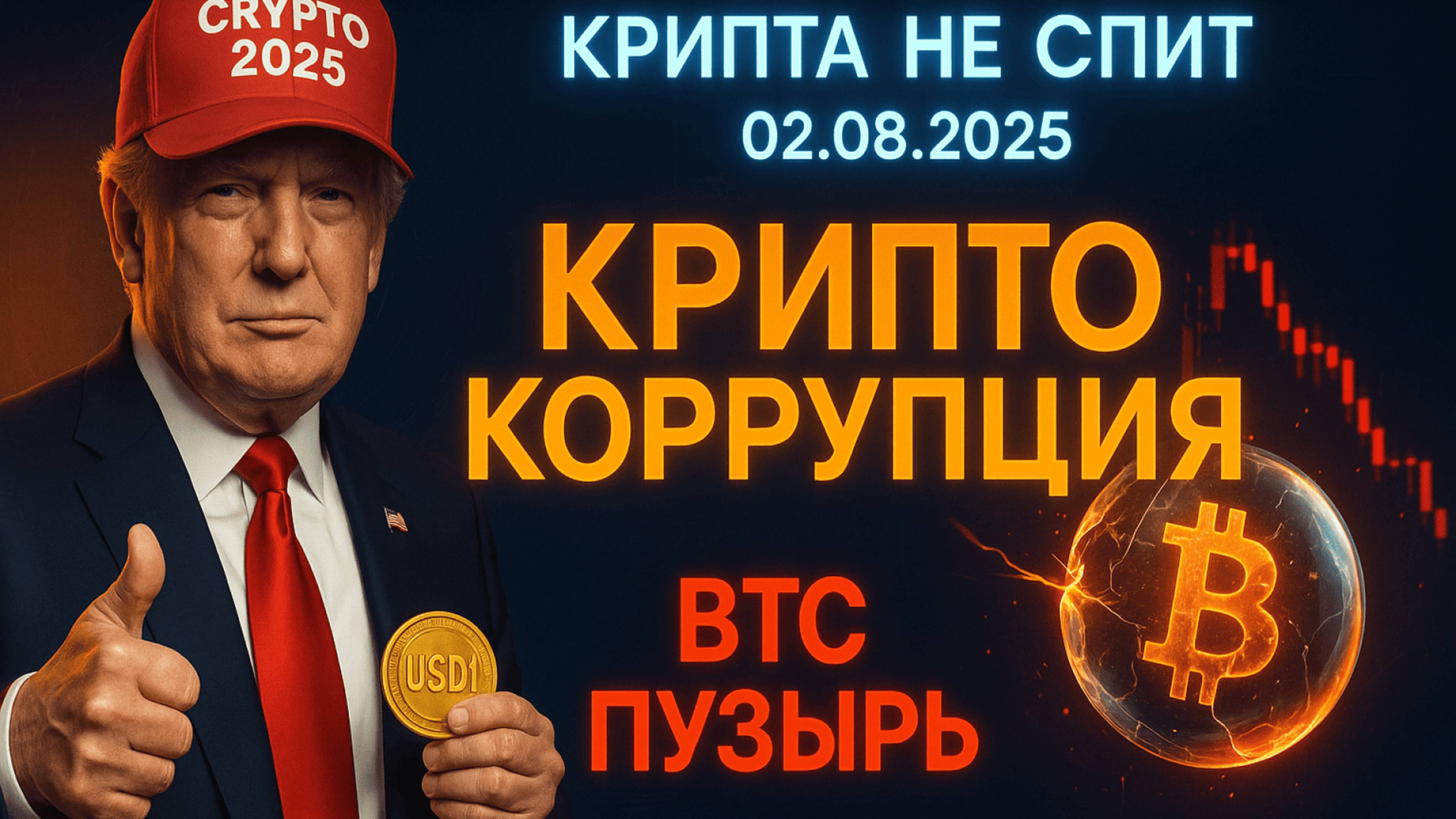 КРИПТА НОВОСТИ 02.08.2025 | КОРУПЦИОННАЯ СХЕМА ТРАМПА | БИТКОИН ПУЗЫРЬ | СТРАТЕГИЯ ЭФИРИУМА НА 2035 смотреть онлайн
