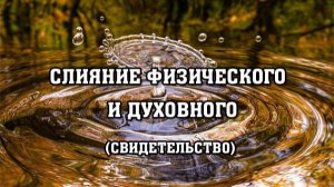 СЛИЯНИЕ ФИЗИЧЕСКОГО И ДУХОВНОГО (свидетельство) 26 июля 2025 год