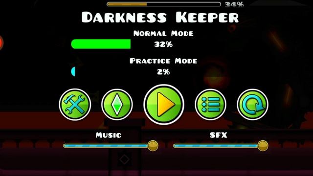 Darkness keeper МОЙ 1 ХАРД ДЕМОН (будет) 47% смотреть онлайн