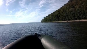 Прогулка по р. Волга на моторе 9.8 гладиатор