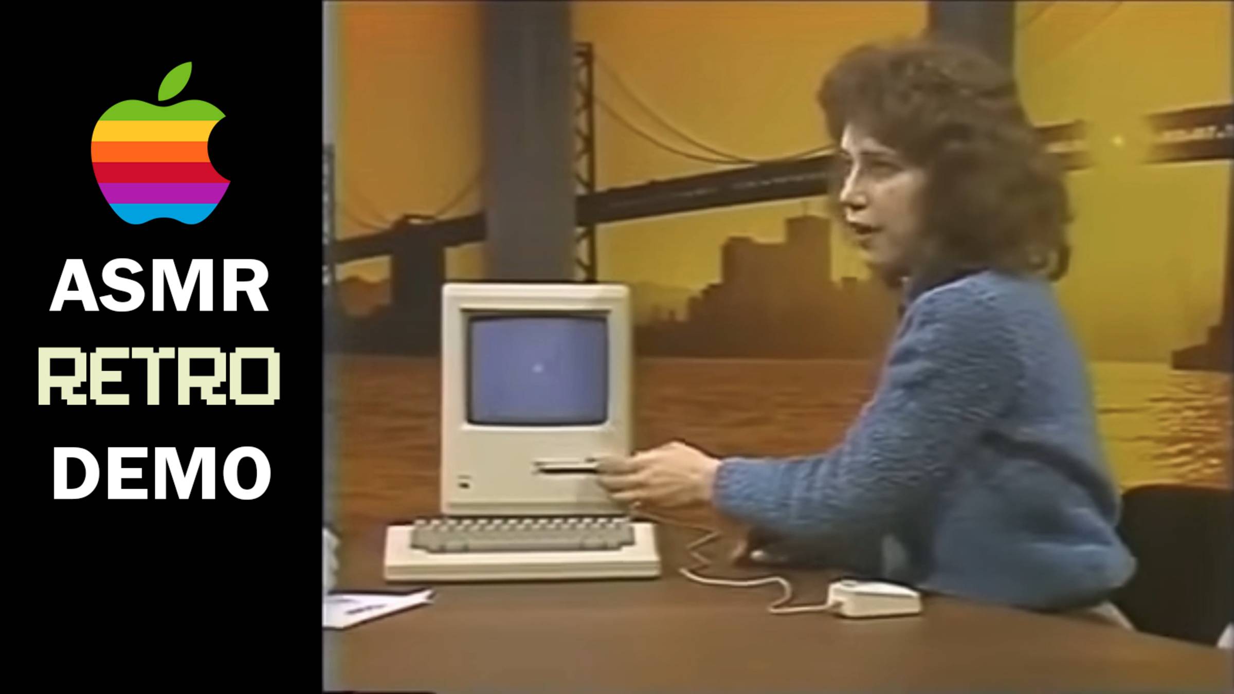 Unintentional ASMR Relaxing Retro Macintosh Demonstration (1984)
