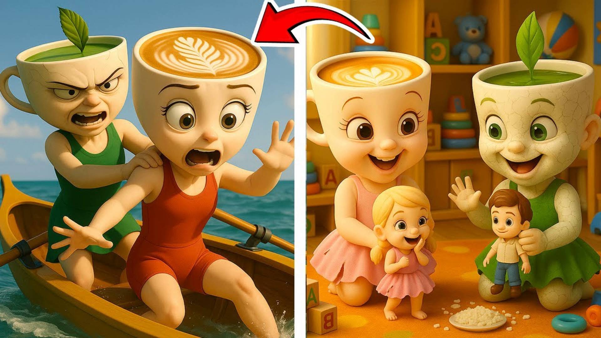 ЭТО ПРОСТО ШОК!!!! СПАСЕНИЕ БАЛЕРИНЫ КАПУЧИНЫ от её ЛУЧШЕГО ДРУГА ДЕТСТВА! смотреть онлайн