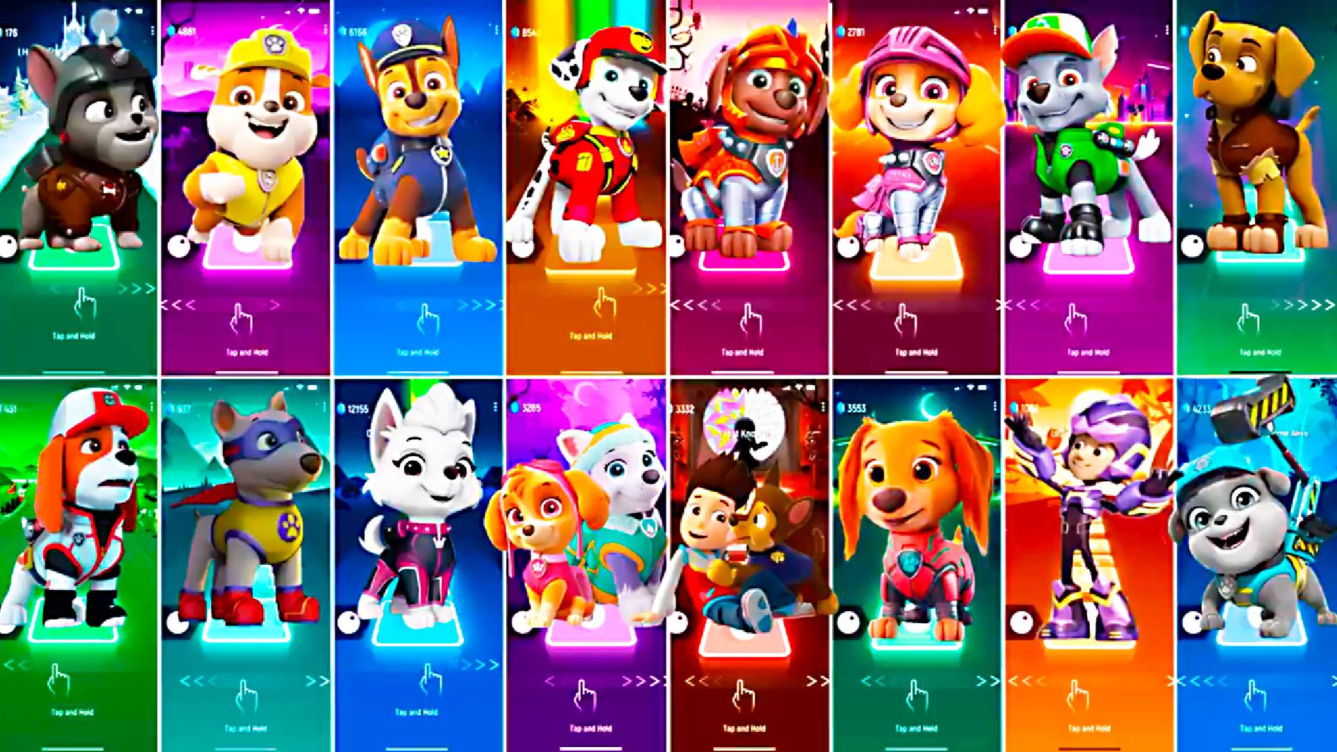 Paw Patrol All Video Megamix RUBBLE VS CHASE VS MARSHALL VS ZUMA VS SKYE VS ROCKY смотреть онлайн