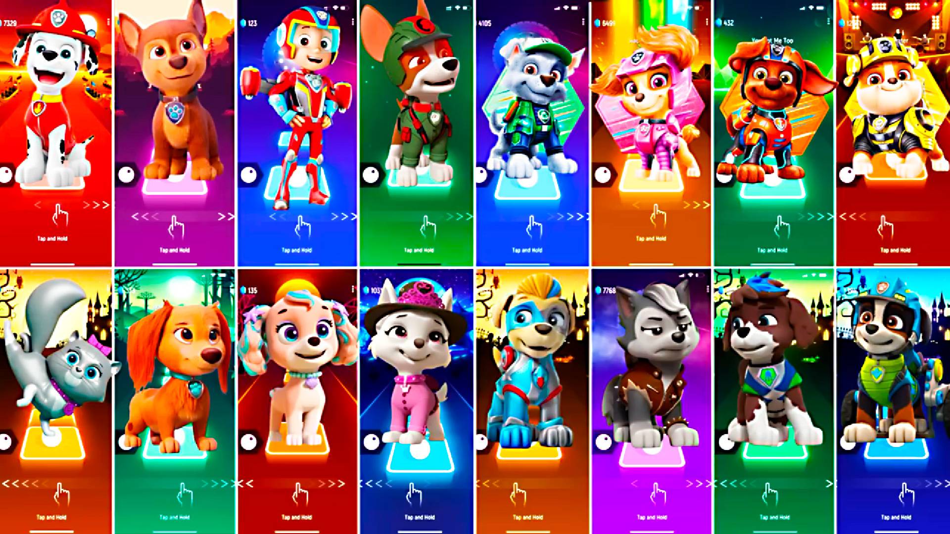 Paw Patrol All Video Megamix MARSHALL VS CHASE VS RYDER VS TRACKER VS ROCKY VS SKYE VS ZUMA смотреть онлайн