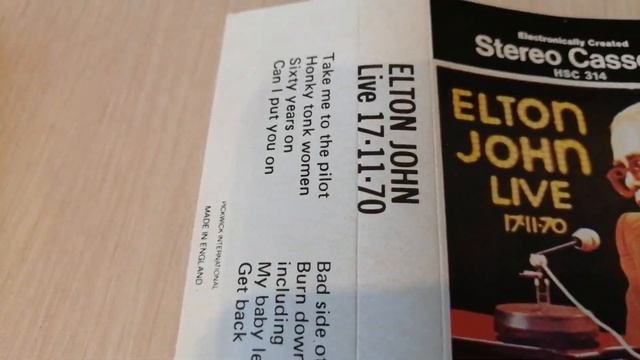 Elton John Live 17-11-70 - Cassette смотреть онлайн