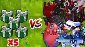 PVZ Fusion 2.7: Испытание Коробок - 5 Растений против 300 Случайных Зомби!