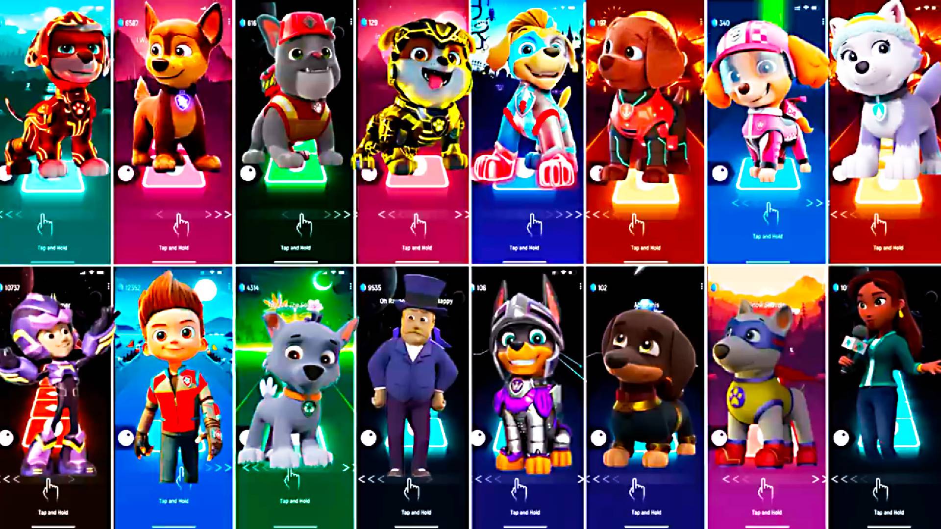 Paw Patrol All Video Megamix MARSHALL VS CHASE VS CHANGER VS RUBBLE VS TUCK VS ZUMA VS SKYE смотреть онлайн