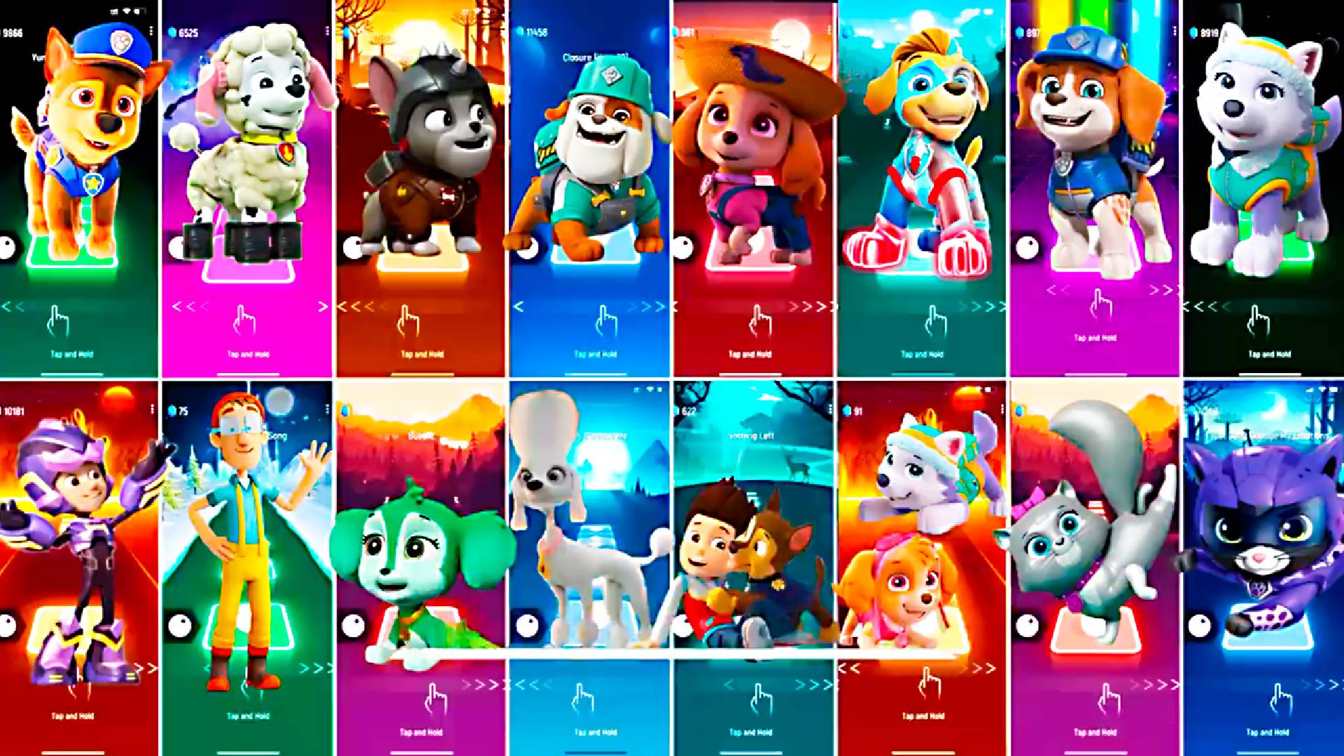 Paw Patrol All Video Megamix CHASE VS MARSHALL VS CHARGER VS SKYE VS TUCK VS EVEREST смотреть онлайн