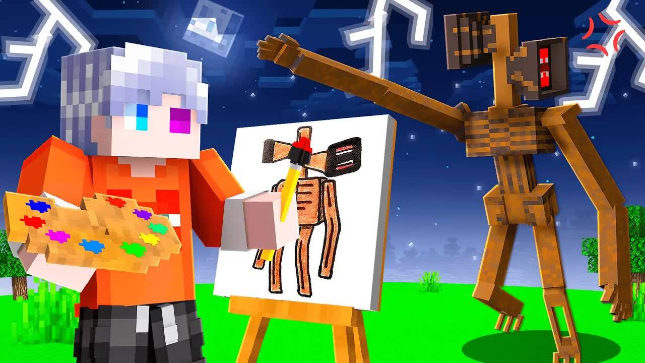 😨 Майнкрафт но РИСУЯ КОШМАРЫ ОНИ СТАНОВЯТСЯ ЖИВЫМИ! смотреть онлайн