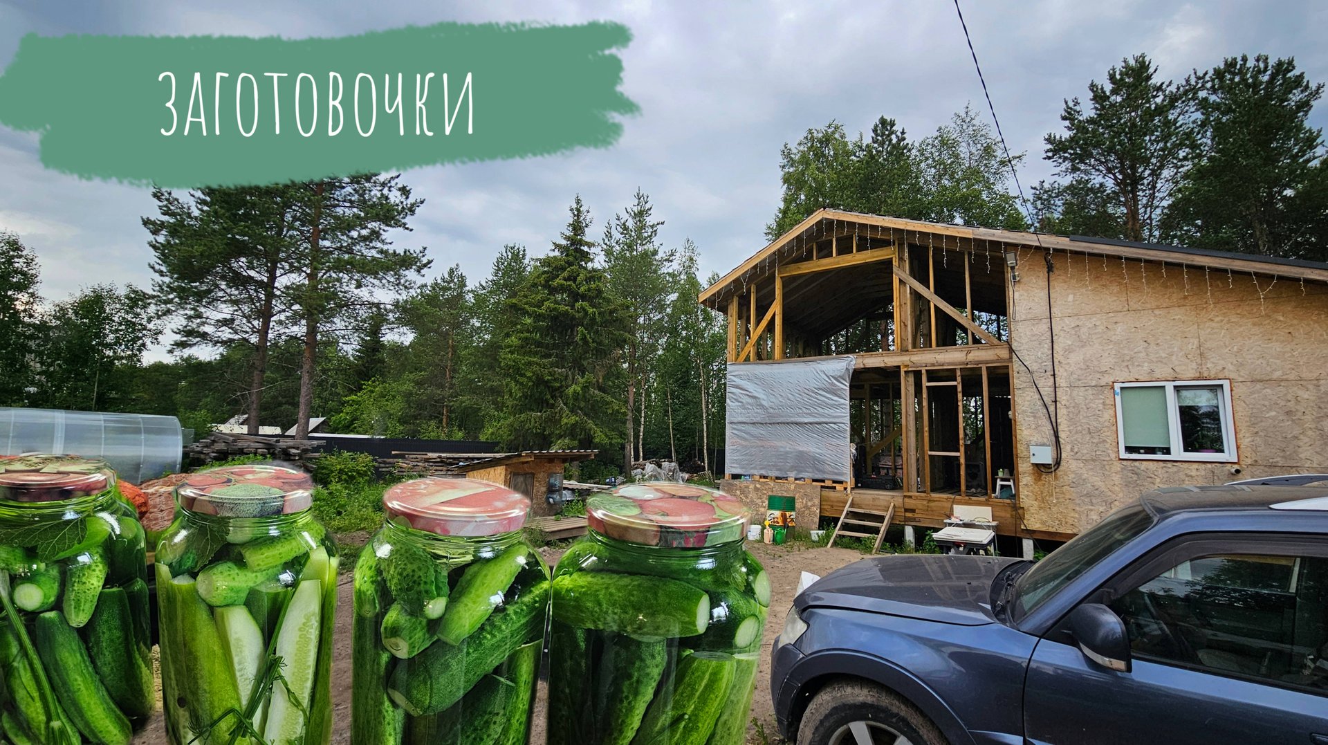 Скоро продолжим стройку дома/пришлось заливать просрочкой/закатала огурчики. смотреть онлайн