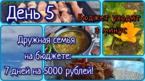 Дружная семья на бюджете//день 5