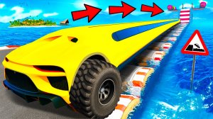 СМОЖЕТ ЛИ ДЛИННЫЙ ЛИМУЗИН ПРОЕХАТЬ ВОДНЫЕ КОЧКИ В ГТА 5! ЭКСПЕРИМЕНТ GTA 5 ONLINE