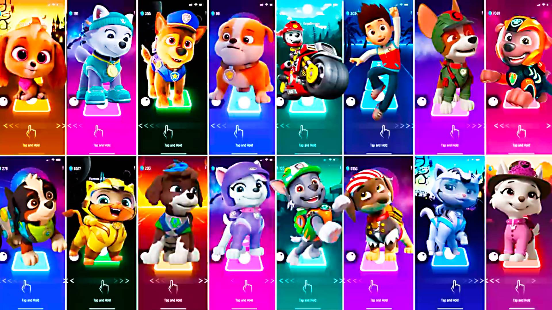 Paw Patrol All Video Megamix SKYE VS EVEREST VS CHASE VS RUBBLE VS MARSHALL VS RYDER VS TRACKER смотреть онлайн