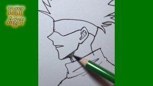 Рисунок персонажа из аниме Магическая битва. DIY
Арт