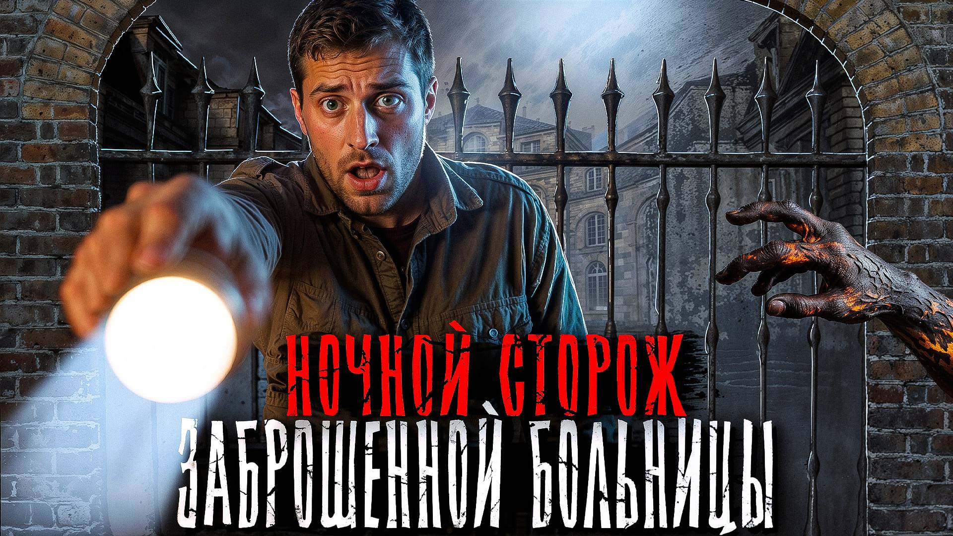 ЖУТКАЯ НОЧЬ ОХРАННИКА ЗАБРОШЕННОЙ БОЛЬНИЦЫ. Страшные истории на ночь смотреть онлайн