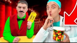 15 Способов Пронести СЛАДОСТИ в КИНОТЕАТР ! **2 Часть**