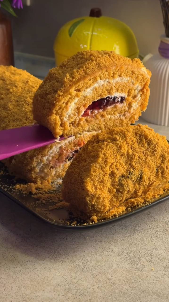 Рулет-медовик смотреть онлайн