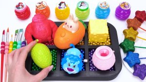 Для малышей мультики АСМР. Смешные игрушки. Разноцветные слаймы
