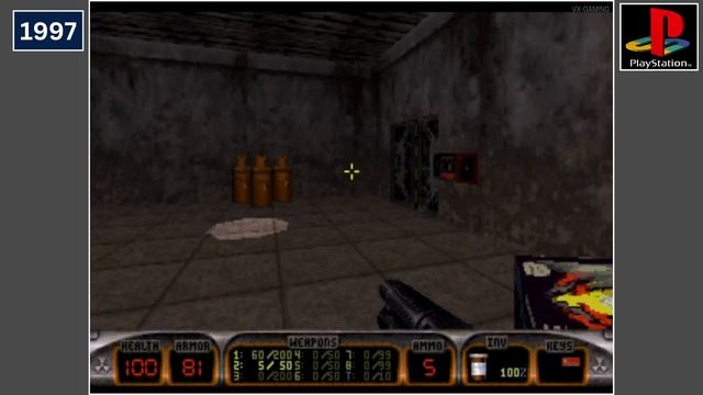 2.5D FPS Games in PS1 Graphics (1995-1997)