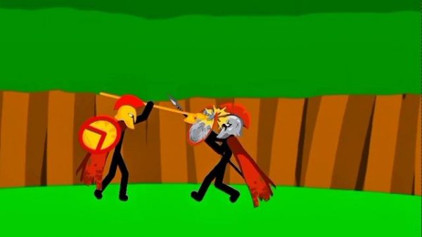 Stick war saga animation Atreyos vs golden spearton
