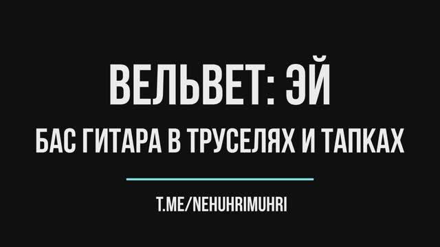 Вельвет: Эй. Бас гитара в труселях и тапках смотреть онлайн