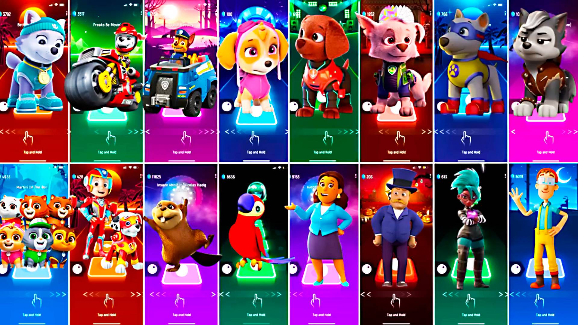 Paw Patrol All Video Megamix EVEREST VS MARSHALL VS CHASE VS SKYE смотреть онлайн