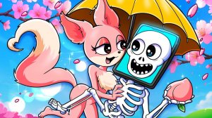 Милое свидание Лисилини и Хотспота под зонтиком!☀️| Мультик про Спрунки и Брейнрота