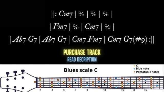 Emotional Blues Backing Track in Cm смотреть онлайн