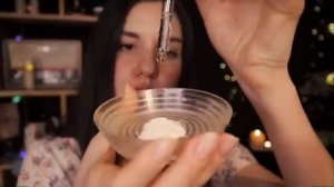 АСМР спа уход за кожей лица, массаж, тихий голос