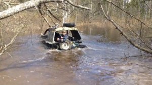 Самодельный вездеход на гусеницах. drumix