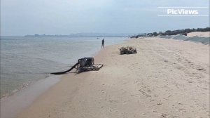 Анапа пляж Джемете сегодня 3 августа 2025. Море погода в Анапе сейчас. Есть ли мазут на пляжах Анапы