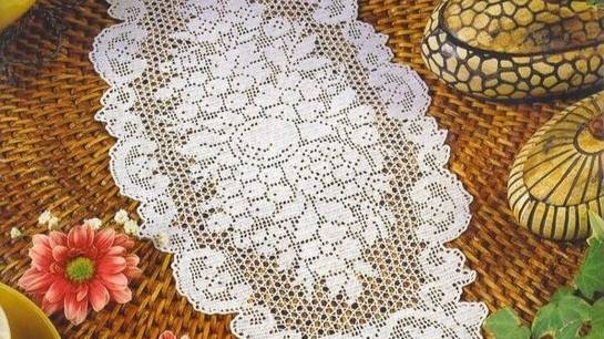 САЛФЕТКА КРЮЧКОМ "НАТЮРМОРТ" - ФИЛЕЙНОЕ ВЯЗАНИЕ. ЧАСТЬ 1 смотреть онлайн