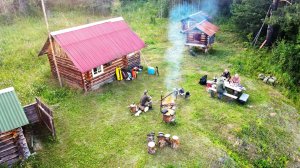 ЧЕРЕЗ БУРЕЛОМЫ НА ЛОДКАХ! ЖИВЁМ В ТАЁЖНОЙ ДЕРЕВУШКЕ. ГОТОВИМ РЫБУ. 3 ДНЯ И 2 РЕКИ