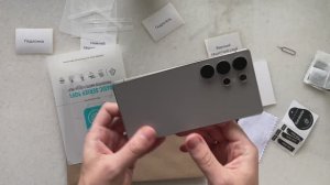 Клеим пленку из отдельных частей на корпус (на примере Samsung S25 ULTRA) матовая