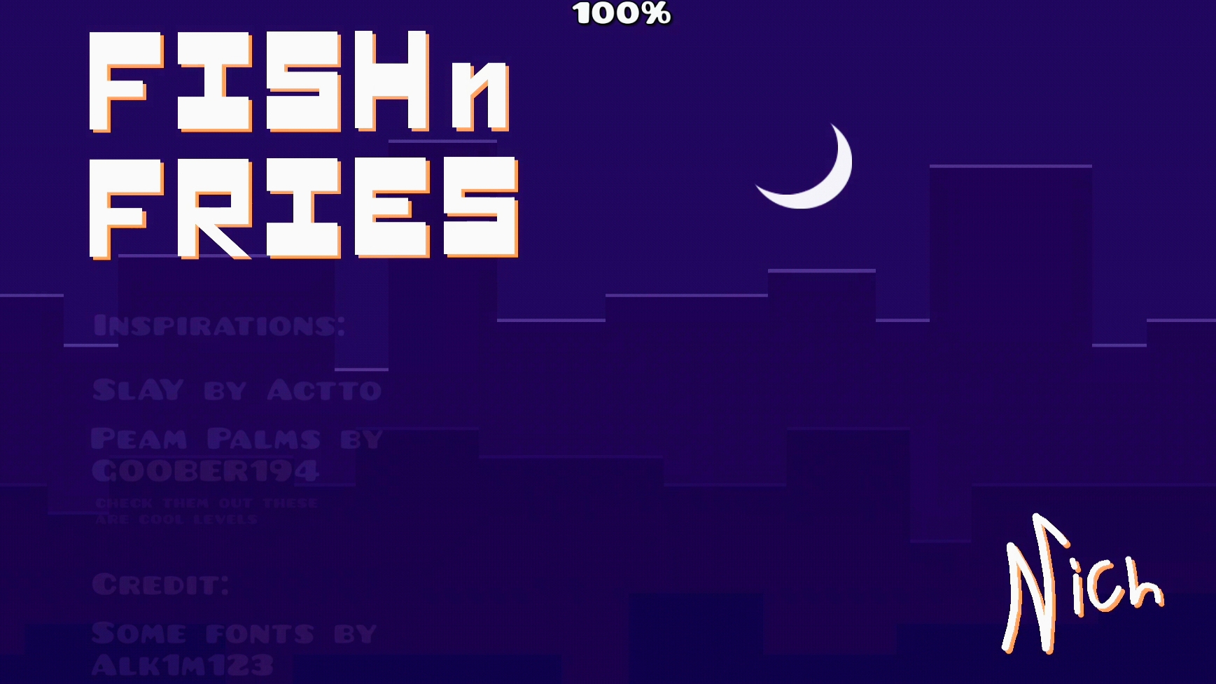 Geometry Dash. Уровень дня. FISH N FRIES by NOTONICH смотреть онлайн