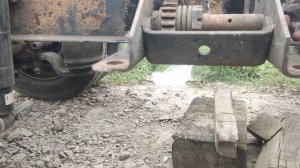 установка кронштейна ЯМЗ на полуприцеп