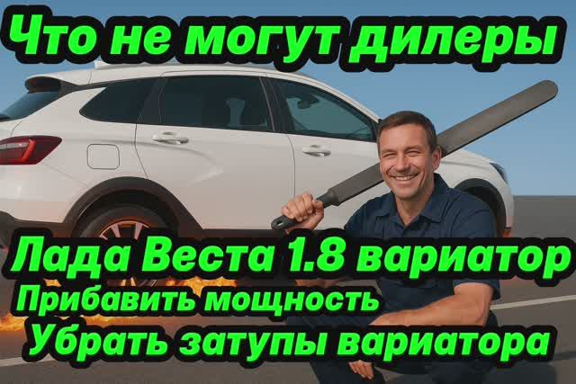 Лада Веста 1.8 NG Китайский вариатор прибавить мощность и убрать задержки CVT без прошивки ЭБУ