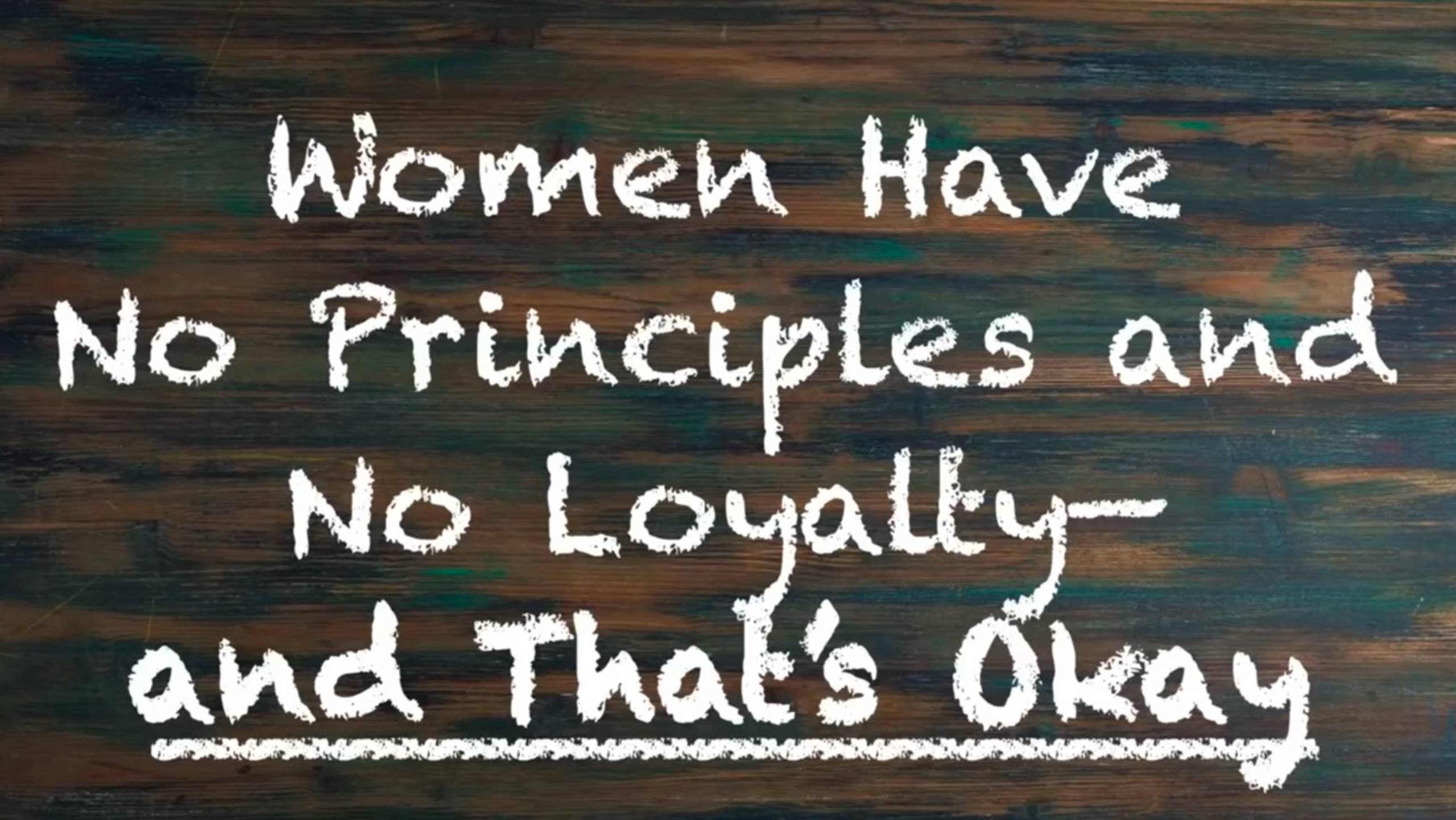 Women Have No Principles And No Loyalty—and That's Okay | CRP