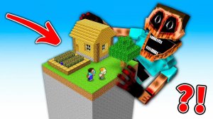 Выживание на куске имитатора в Майнкрафте