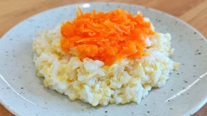 КАША «ДРУЖБА» из булгура и риса с тушеной морковью