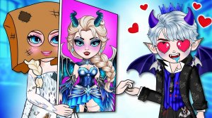 Что, если Эльза и Анна наденут наряды в стиле Демонов и Ангелов, Новый дизайн одежды для принцессы Д