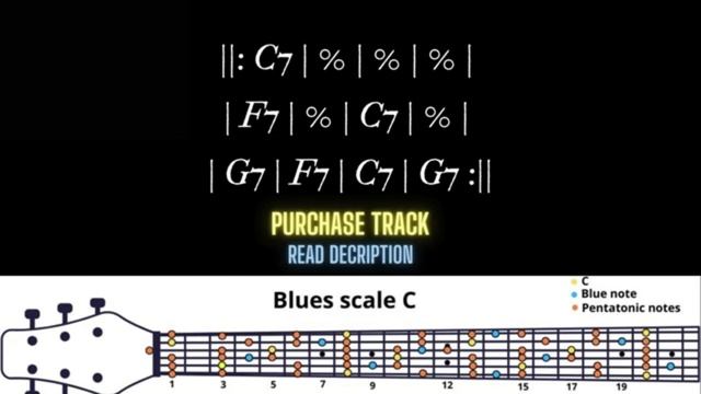 Maxwell Street Shuffle Blues Backing Track in C смотреть онлайн