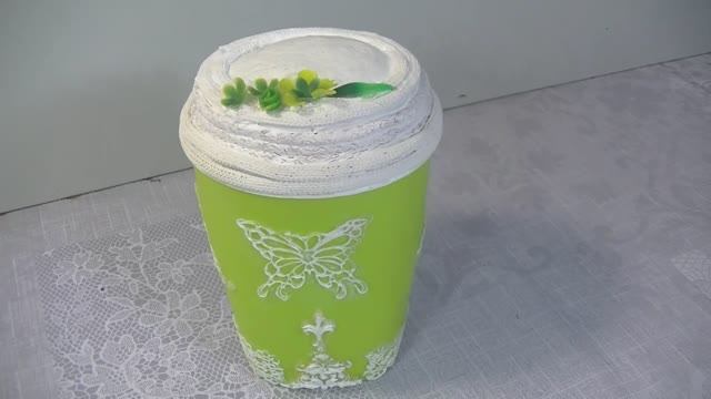 Был стаканчик , а стал контейнер для хранения .Красота . смотреть онлайн