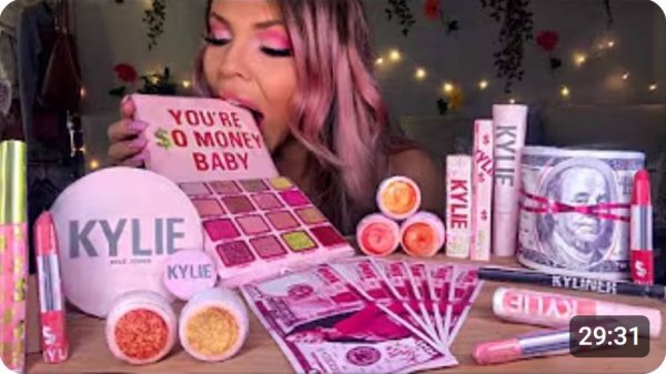 ASMR EDIBLE KYLIE JENNER КОЛЛЕКЦИЯ К 22-МУ ДНЮ РОЖДЕНИЯ, EDIBLE KYLIE MONEY, ПАЛЕТКА ДЛЯ МАКИЯЖА MUK
