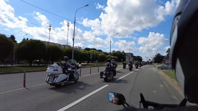 Провожаем мотоколонну в крепость Ивангорода на мероприятие «Былины и богатыри» 2025