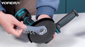 Yofidra Бесщеточная угловая шлифовальная машина 125 мм 18 В