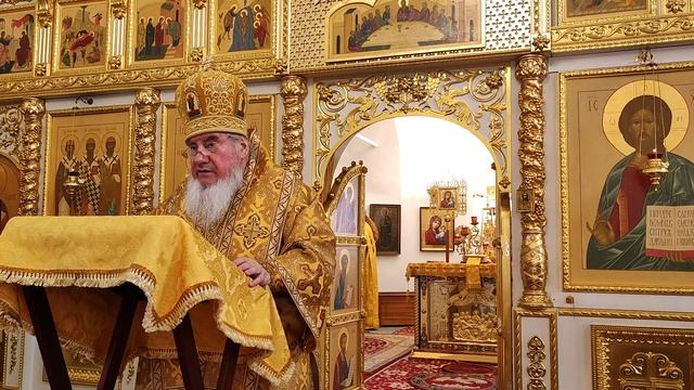 Проповедь и прощание архиепископа Зосимы