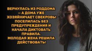 ИСТОРИИ ИЗ ЖИЗНИ: ВЕРНУЛАСЬ ИЗ РОДДОМА — А ДОМА УЖЕ ХОЗЯЙНИЧАЕТ СВЕКРОВЬ! ПОСЕЛИЛАСЬ БЕЗ