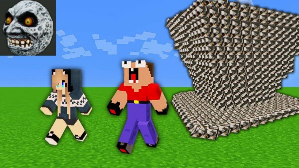 🌊ЦУНАМИ ИЗ ЛУНА ПРОСНУЛАСЬ В МАЙНКРАФТ! | Глазастая Морда Minecraft
